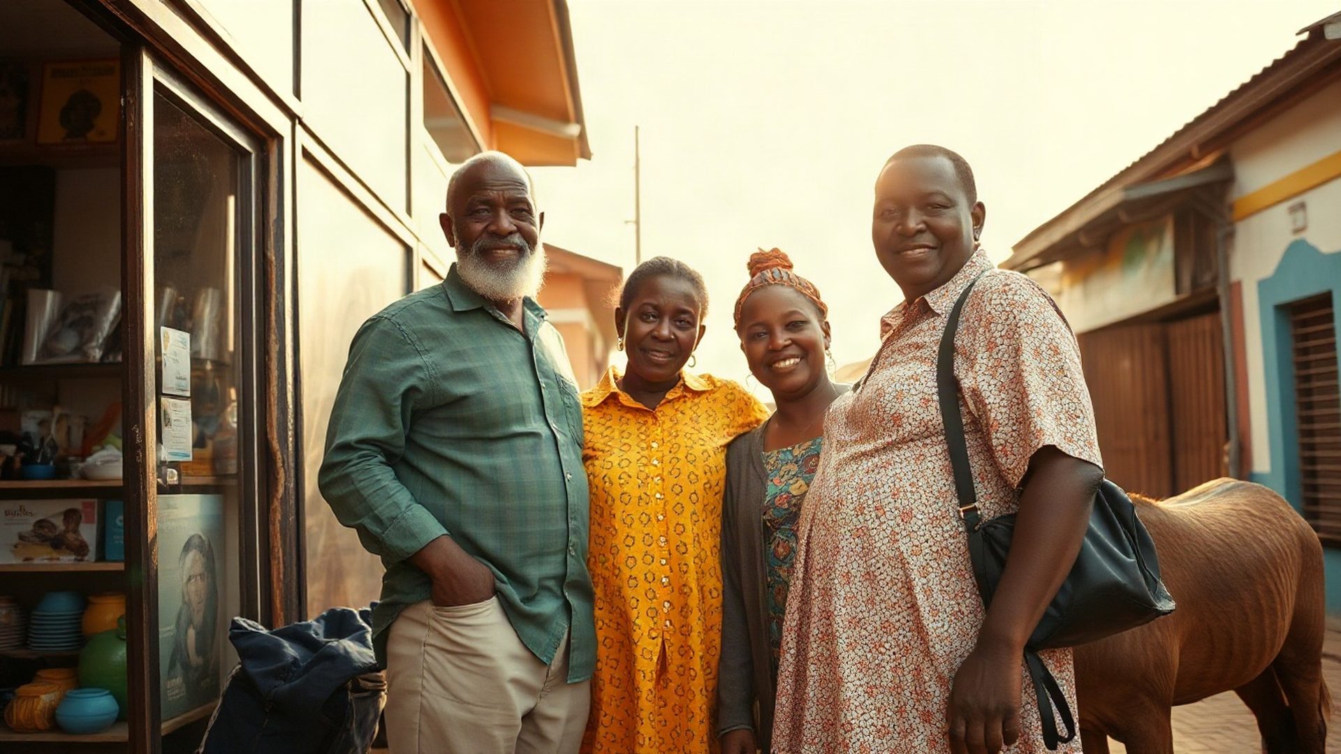 Forgeespark family team outside their Eldoret shopfront